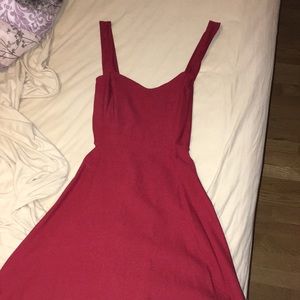red cross back dress